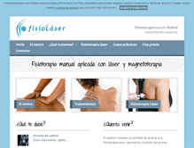 Tablet Screenshot of fisioterapialaser.com